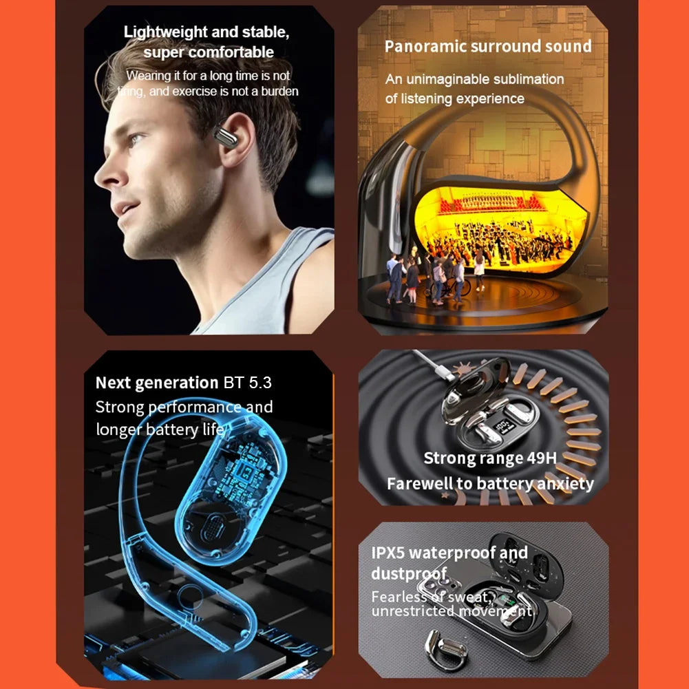 AI Translator Earbuds 144 Languages 3-In-1 Noise Cancelling Bluetooth 5.3 Headset Instant Translator Smart Voice Real Time
