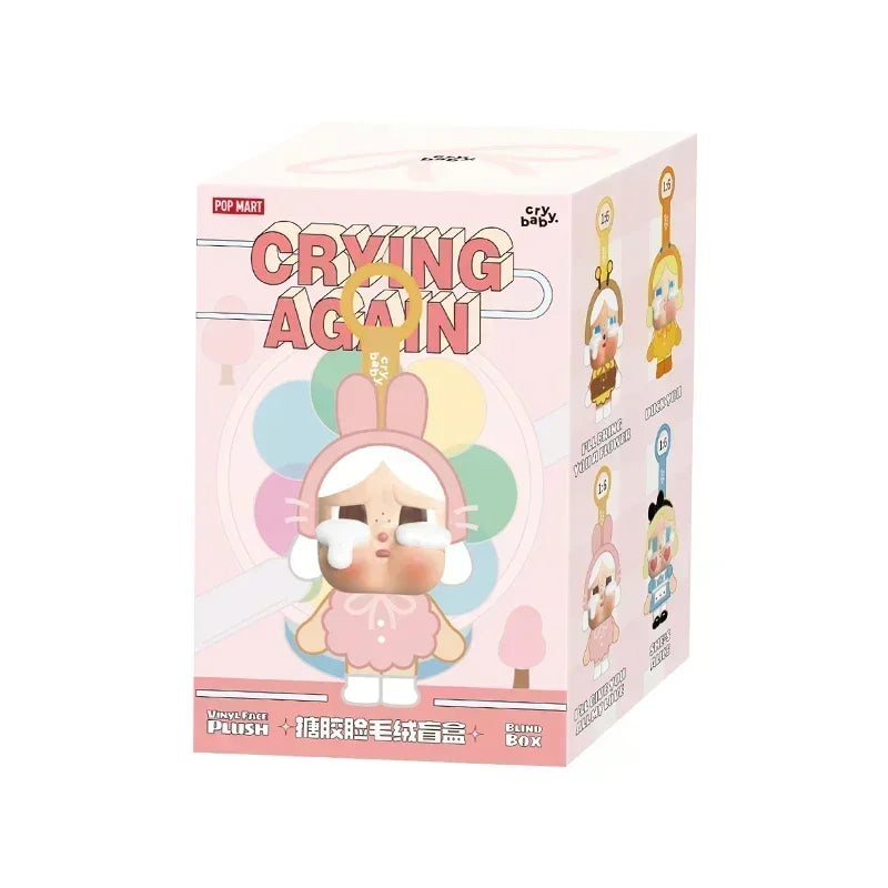 POP MART CRYBABY CRYING AGAIN Series Vinyl Mystery Box Anime Action Figure Original Collection Model Desktop Ornaments Doll Toys